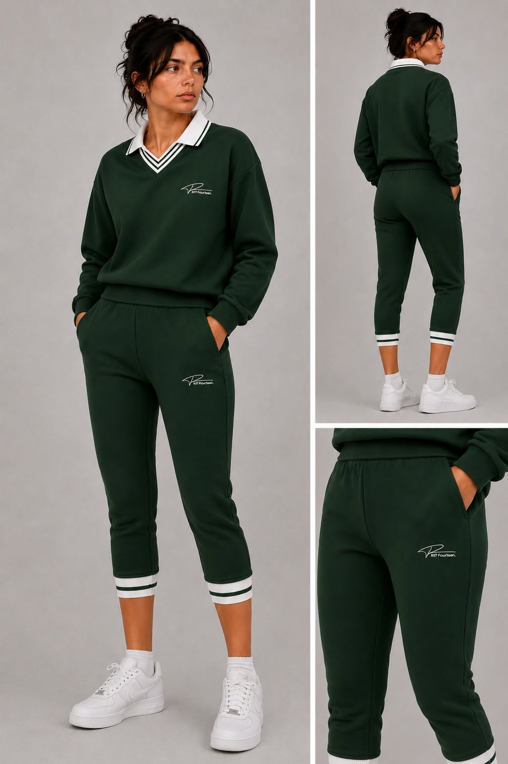 R17 Fourteen Women's signature Set forest green